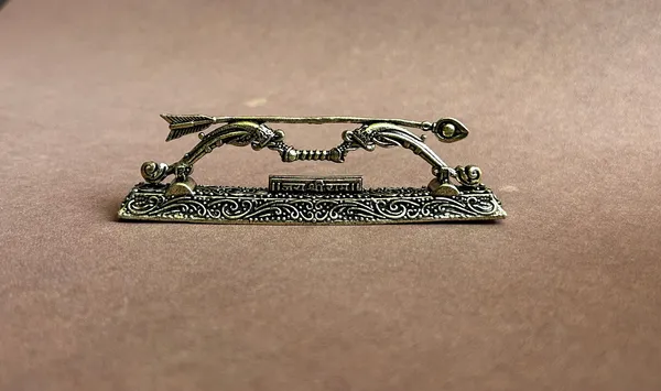 Golden_Finish_Pure_Brass_Ram_Dhanush_Yantra_(4_Inch)