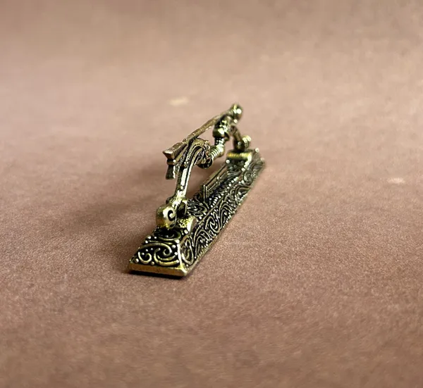 Golden_Finish_Pure_Brass_Ram_Dhanush_Yantra_(4_Inch)
