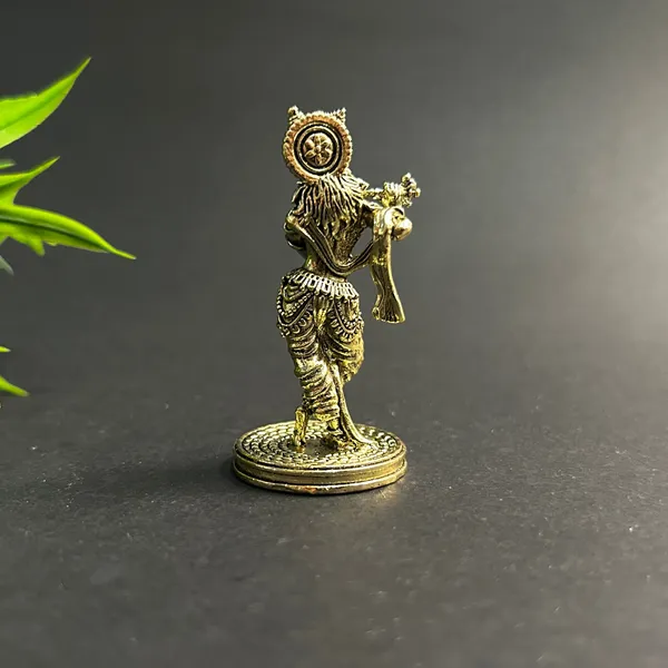 Golden_Brass_Krishna_Figurine_(2.5_Inch)