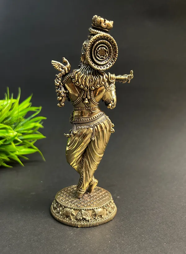 Golden_Finish_Pure_Brass_Krishna_God_Statue_(5_Inch)