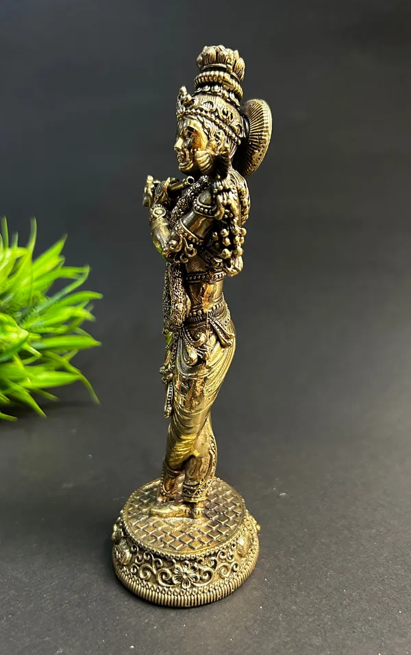 Golden_Finish_Pure_Brass_Krishna_God_Statue_(5_Inch)