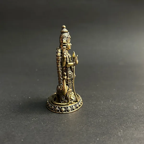 Golden_Finish_Pure_Brass_Kartikaya_God_Statue_(3_Inch)