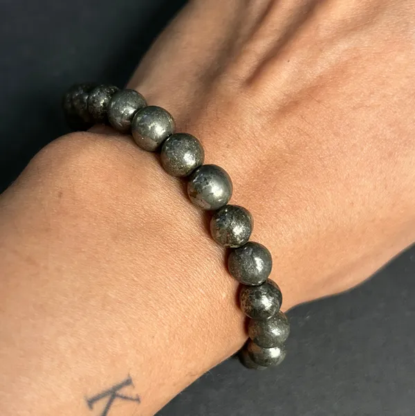 Gold_Finish_Certified_Gemstone_Pyrite_Real_Stone_Bracelet_(8_Inch)