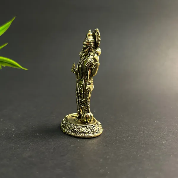 Golden_Finish_Pure_Brass_Vishnu_Idol_Statue_(2.5_Inch)