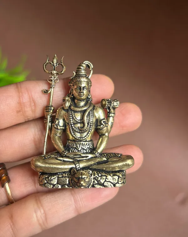Golden_Finish_Pure_Brass_Shiva_God_Statue_(2_Inch)