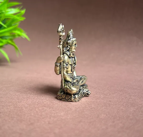 Golden_Finish_Pure_Brass_Shiva_God_Statue_(2_Inch)