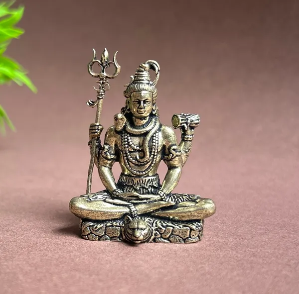Golden_Finish_Pure_Brass_Shiva_God_Statue_(2_Inch)