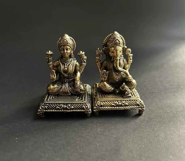Golden_Finish_Pure_Brass_Laxmi_Ganesh_God_Statue_(3_Inch)