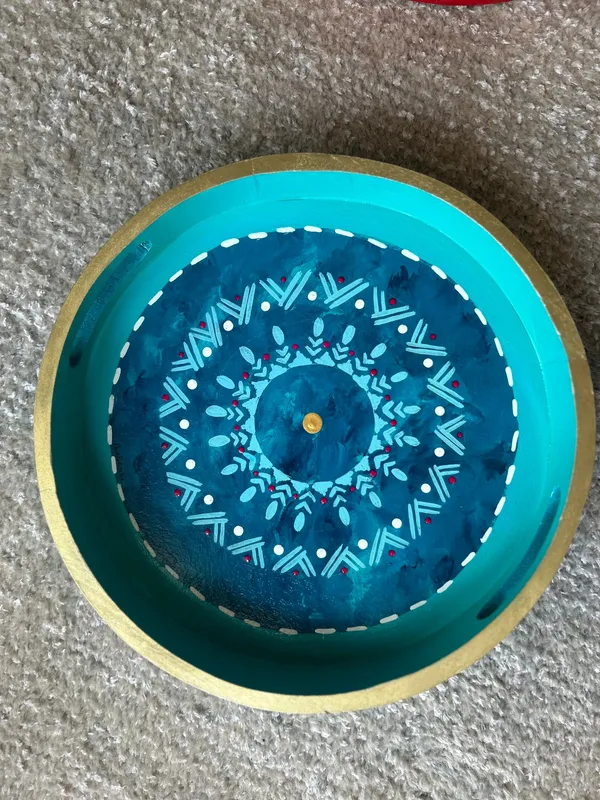 Blue_Handcrafted_Mandala_Tray