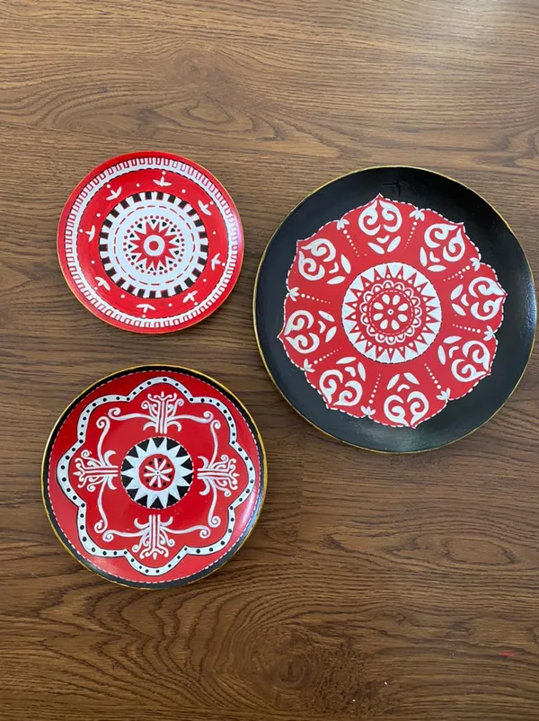 Multicolour_Folk_Mandala_&_Floral_Handcrafted_Plate_Collection