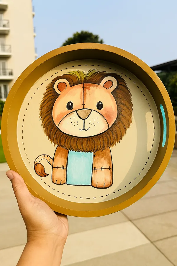 Multicolour_Little_Leo_Handcrafted_Kids_Tray