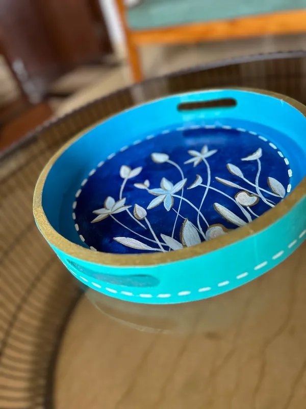 Multicolour_Midnight_Lotus_Handcrafted_Serving_Tray