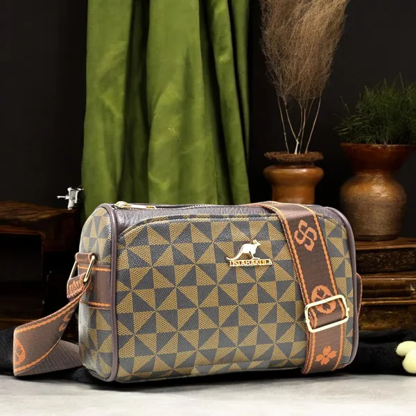 Trangle_Brown_Trendy_Broad_Belt_Monogrammed_Crossbody_Sling_Bag_For_Women