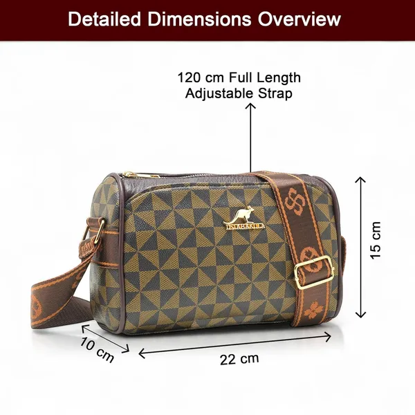 Trangle_Brown_Trendy_Broad_Belt_Monogrammed_Crossbody_Sling_Bag_For_Women