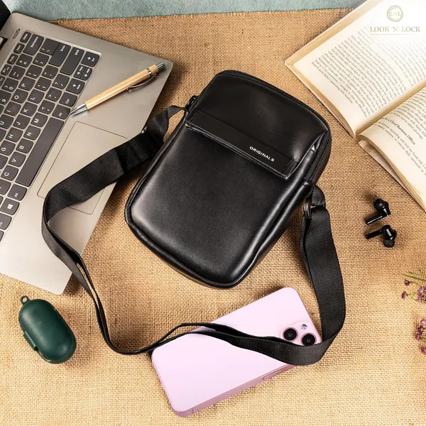 Foam_Black_Waterproof_Mobile_Small_Cross-Body_Sling_Bag_For_Women_&_Girls