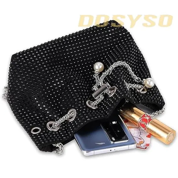 Black_Rhinestone_Bucket_Bag_Mini_Evening_Handbags_Crystal_Clutch_For_Women