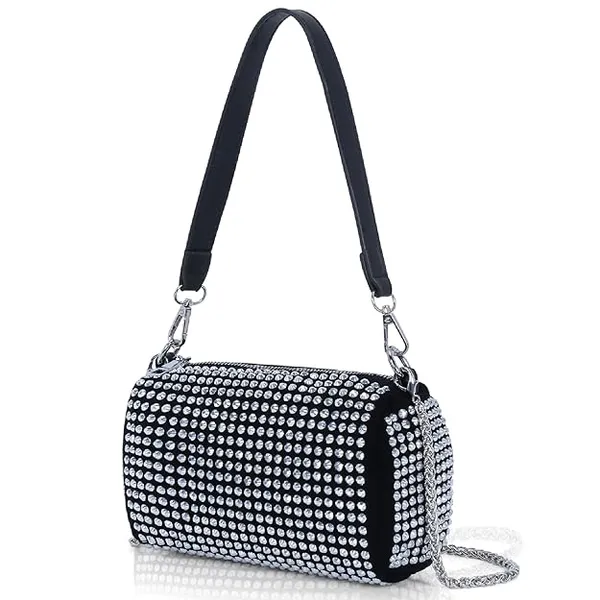 Silver_Rhinestone_Crossbody_Chain_Sling_Bag_For_Women