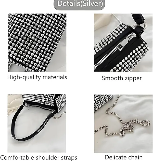 Silver_Rhinestone_Crossbody_Chain_Sling_Bag_For_Women