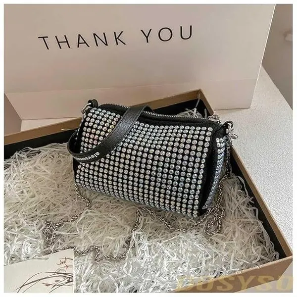 Multicolour_Rhinestone_Crossbody_Chain_Sling_Bag_For_Women