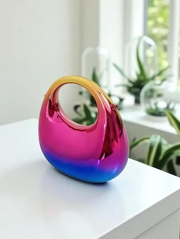 Multicolour_Moon_Clutch_Purse_Acrylic_Evening_Handbag_For_Women