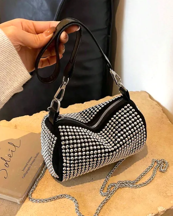Silver_Rhinestone_Crossbody_Chain_Sling_Bag_For_Women
