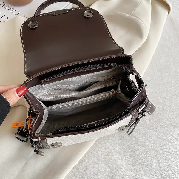 Women's_Pu_Leather_Handbag_|_Stylish_Crossbody_Shoulder_Bag_With_Zippered_Pockets,_Contrast_Stitching,_Adjustable_Strap_&_Top_Handle_|_Trendy_Everyday_Casual_Office_Sling_Bag