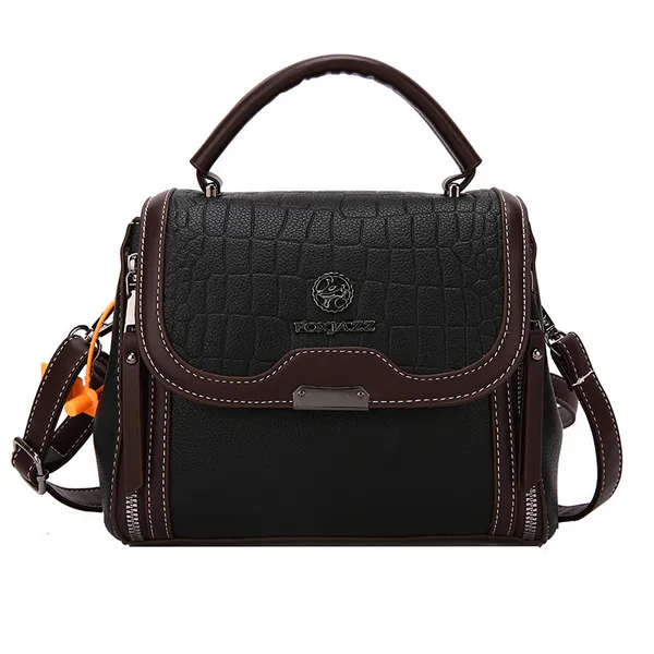 Women's_Pu_Leather_Handbag_|_Stylish_Crossbody_Shoulder_Bag_With_Zippered_Pockets,_Contrast_Stitching,_Adjustable_Strap_&_Top_Handle_|_Trendy_Everyday_Casual_Office_Sling_Bag