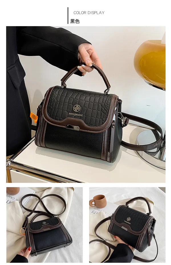 Women's_Pu_Leather_Handbag_|_Stylish_Crossbody_Shoulder_Bag_With_Zippered_Pockets,_Contrast_Stitching,_Adjustable_Strap_&_Top_Handle_|_Trendy_Everyday_Casual_Office_Sling_Bag