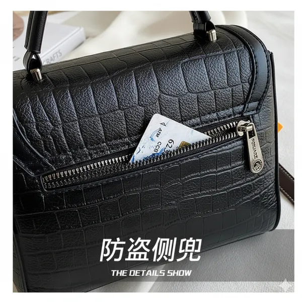 Women's_Pu_Leather_Handbag_|_Stylish_Crossbody_Shoulder_Bag_With_Zippered_Pockets,_Contrast_Stitching,_Adjustable_Strap_&_Top_Handle_|_Trendy_Everyday_Casual_Office_Sling_Bag