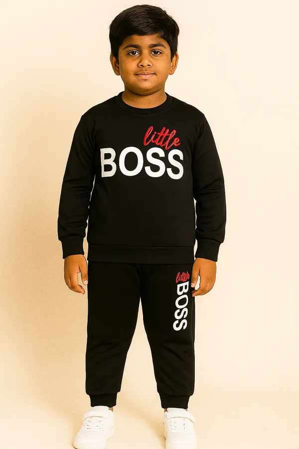 Full_Black_Little_Boss_T-Shirt_Legis_Trendy_Top_And_Bottom_Set_For_Boys
