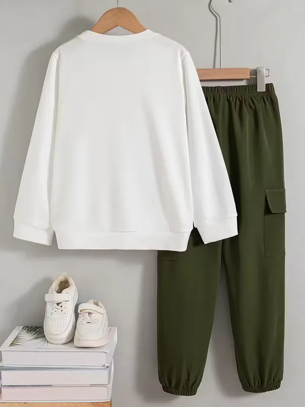White_Mehndi_Girl_T-Shirt_Joggers_Trendy_Top_And_Bottom_Set_For_Girls