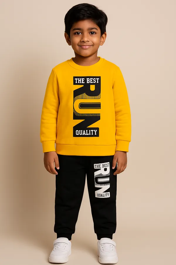 Yellow_Run_T-Shirt_Legis_Trendy_Top_And_Bottom_Set_For_Boys
