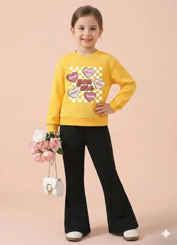 You_Are_T-shirt_And_Plazza_Set_Yellow_&_Black