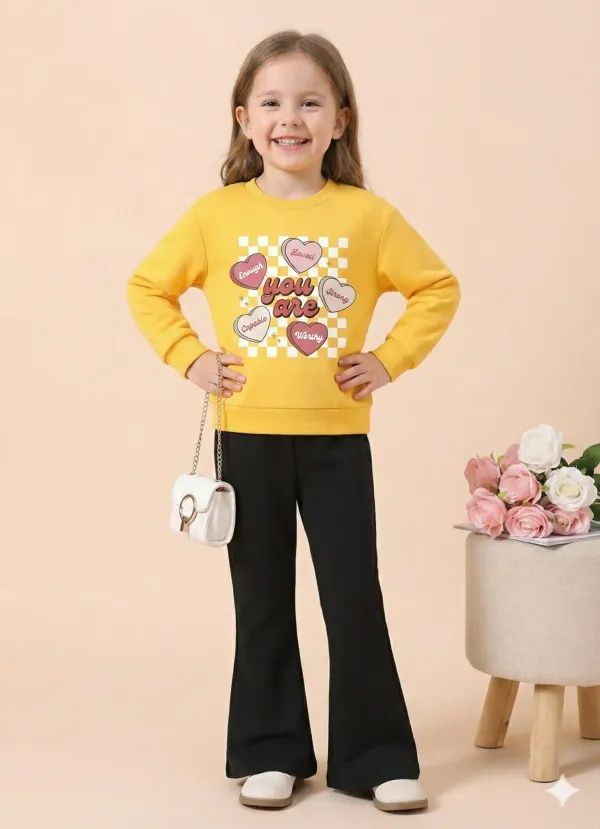 You_Are_T-shirt_And_Plazza_Set_Yellow_&_Black