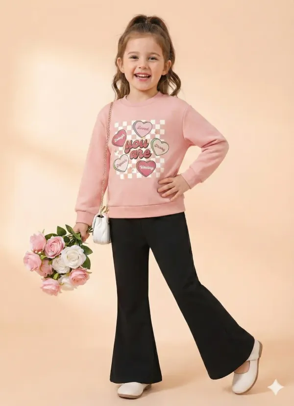 You_Are_T-shirt_And_Plazza_Set_Pink_&_Black
