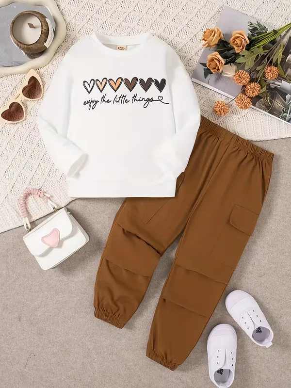 Toddler_Heart_T-Shirt_Legis_Trendy_Top_And_Bottom_Set_For_Girls