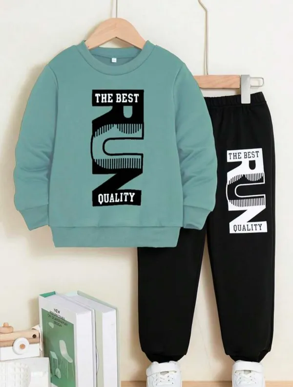 Pista_Run_T-Shirt_Legis_Trendy_Top_And_Bottom_Set_For_Boys