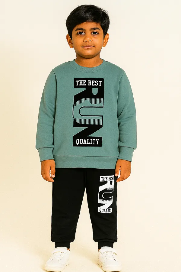Pista_Run_T-Shirt_Legis_Trendy_Top_And_Bottom_Set_For_Boys