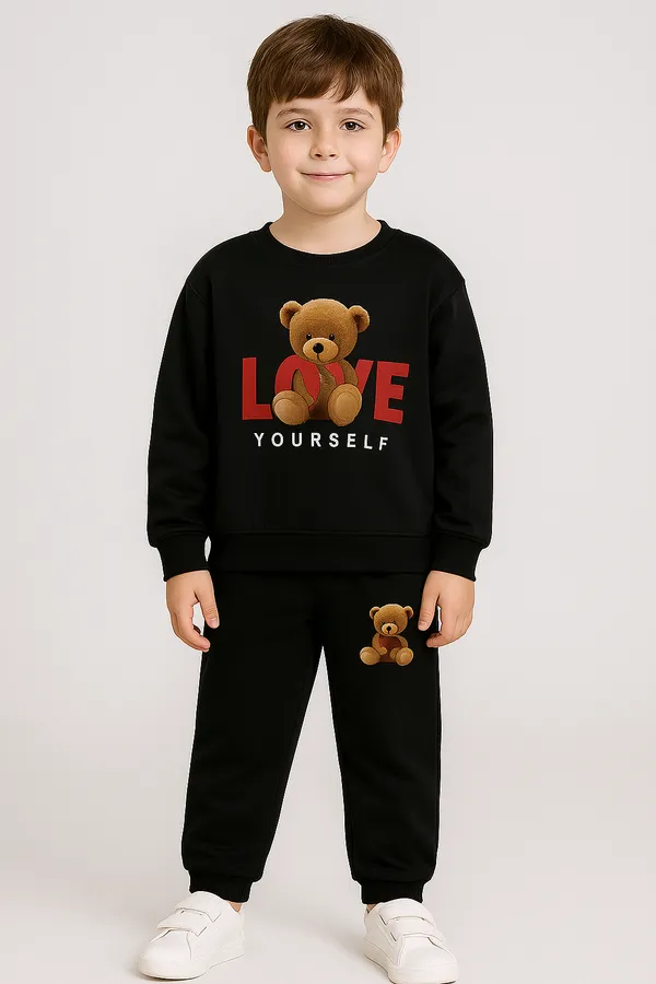Black_Teddy_Bear_T-Shirt_Legis_Trendy_Top_And_Bottom_Set_For_Boys