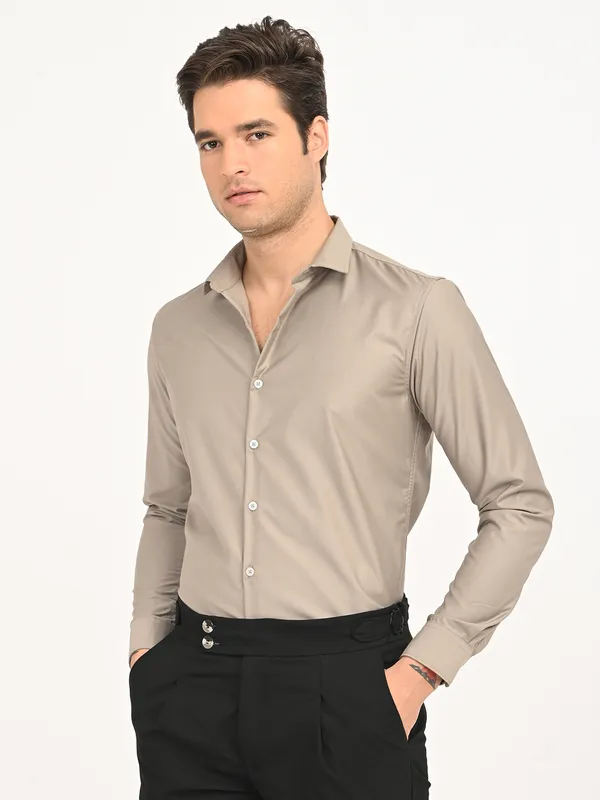 Premium_Cotton_Blend_Solid__Shirt_For_Men