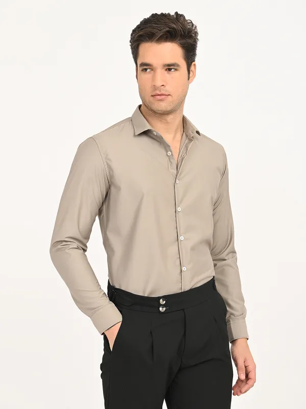 Premium_Cotton_Blend_Solid__Shirt_For_Men