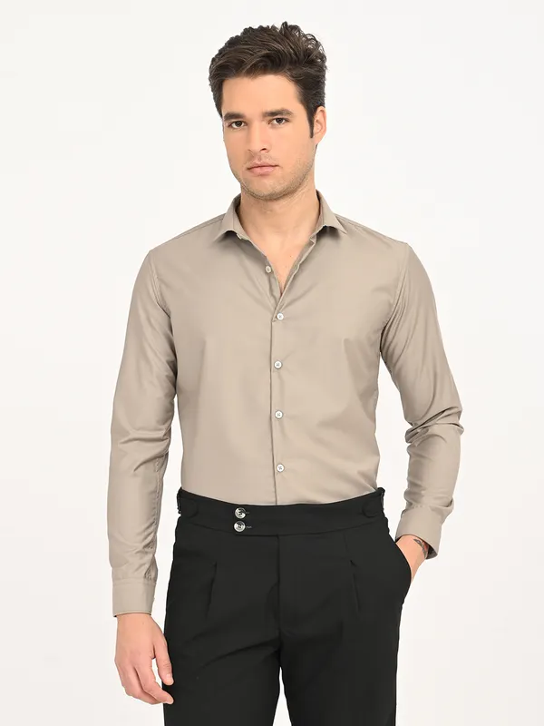 Premium_Cotton_Blend_Solid__Shirt_For_Men