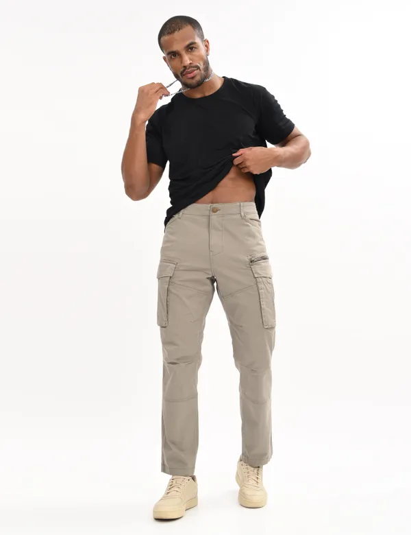 Grey_Premium_Cotton_Solid_Cargo_For_Men