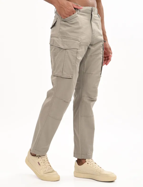 Grey_Premium_Cotton_Solid_Cargo_For_Men