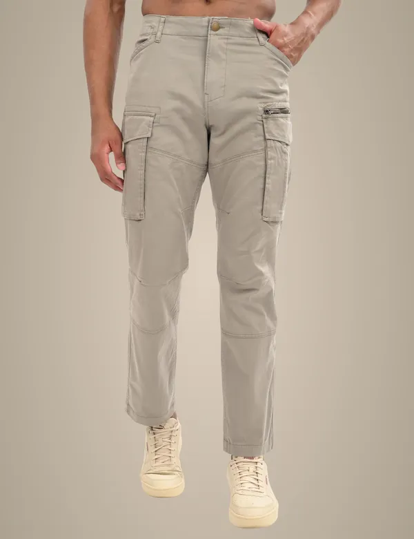 Grey_Premium_Cotton_Solid_Cargo_For_Men