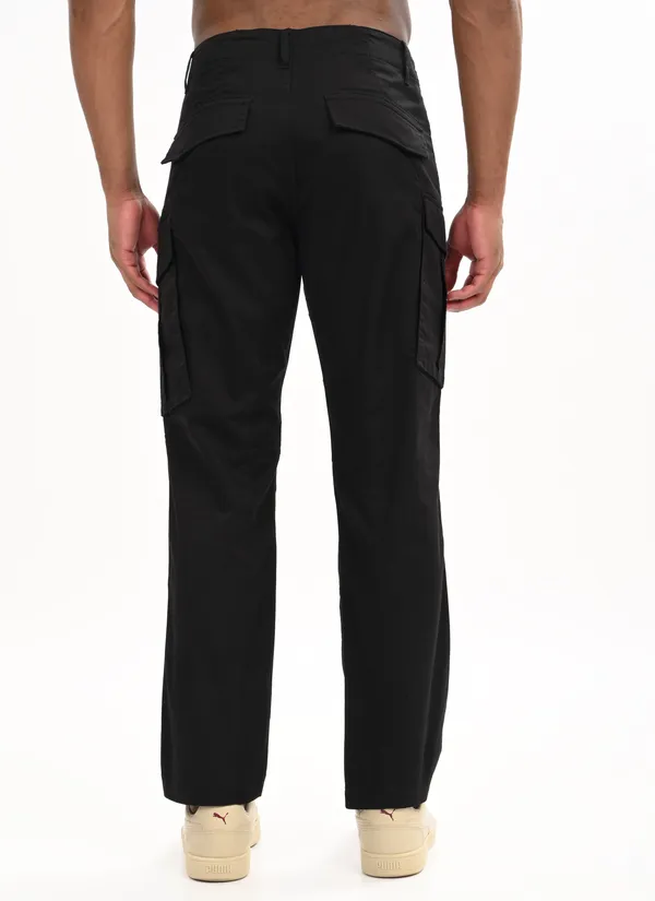 Black_Premium_Cotton_Solid_Cargo_For_Men