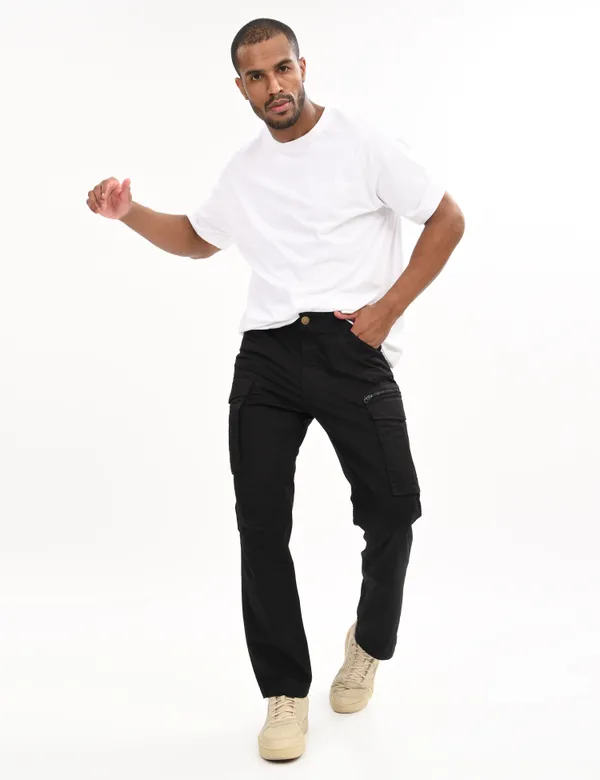 Black_Premium_Cotton_Solid_Cargo_For_Men