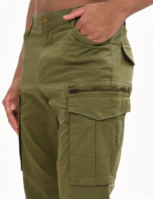 Green_Premium_Cotton_Solid_Cargo_For_Men