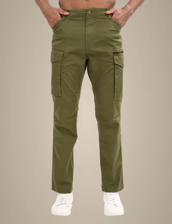 Green_Premium_Cotton_Solid_Cargo_For_Men