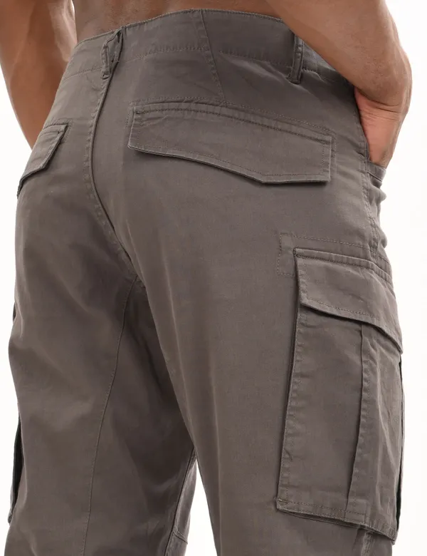 Grey_Premium_Cotton_Solid_Cargo_For_Men